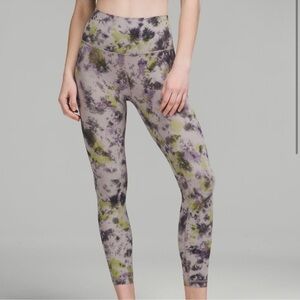 Lululemon Athletica Align Radial Tie Dye Leggings High Rise 28” inseam Size 6